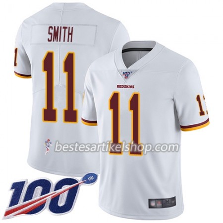 Herren Washington Redskins Trikot Alex Smith 11 Nike Weiß 100th